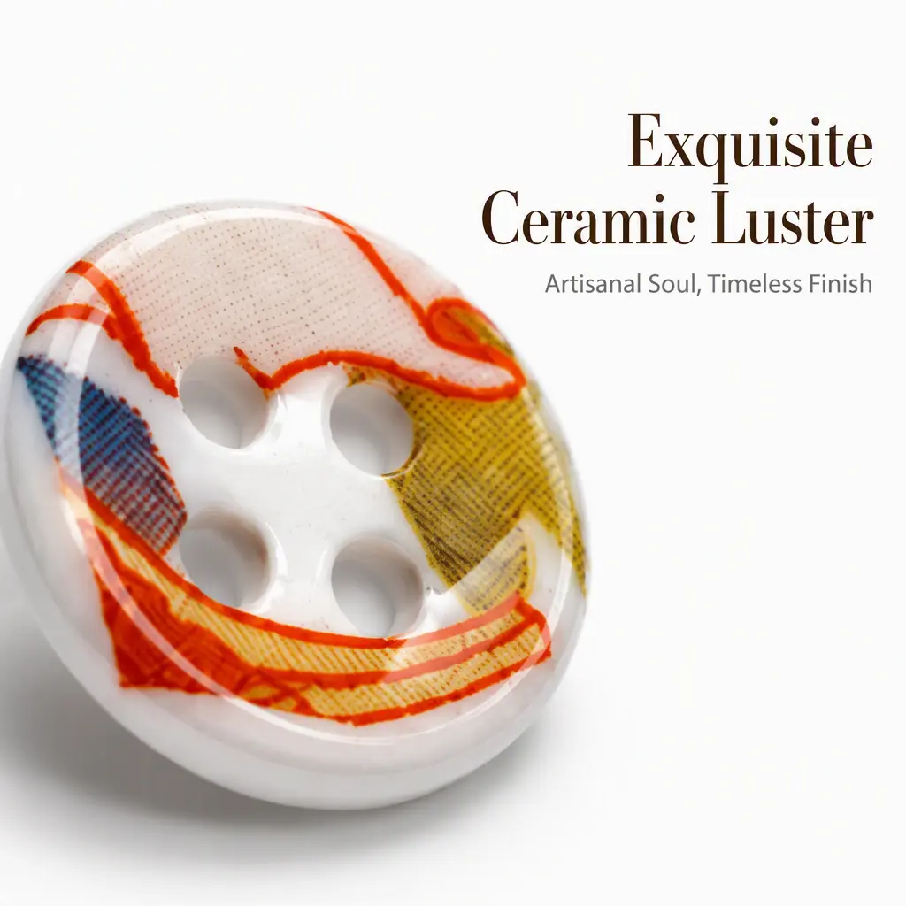 Ceramic button detail