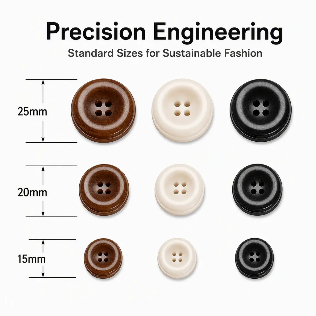 Corozo button dimensions