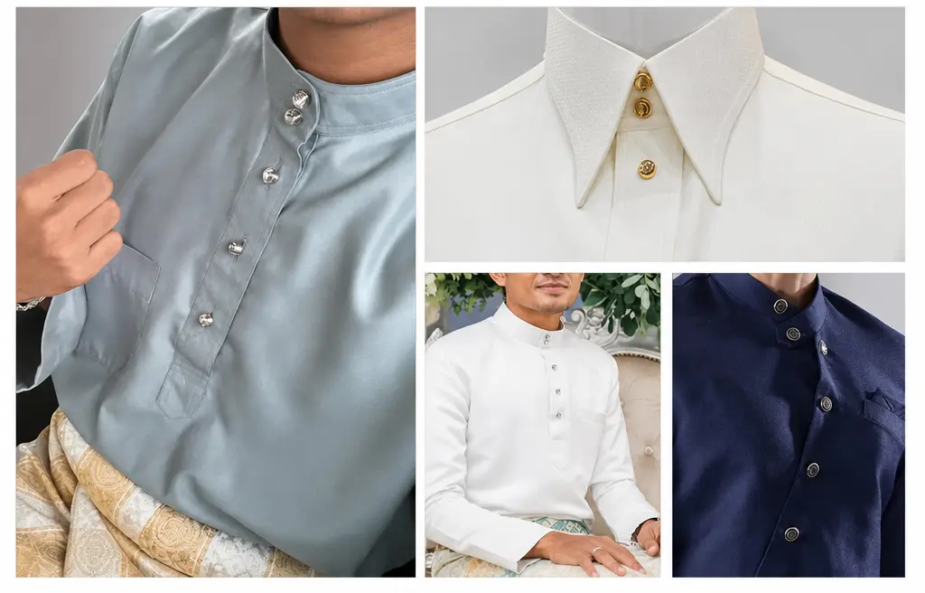 Cufflinks on shirt cuffs