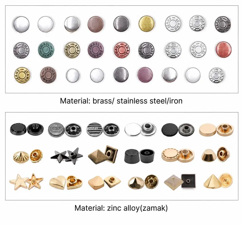 Jeans Rivets design examples
