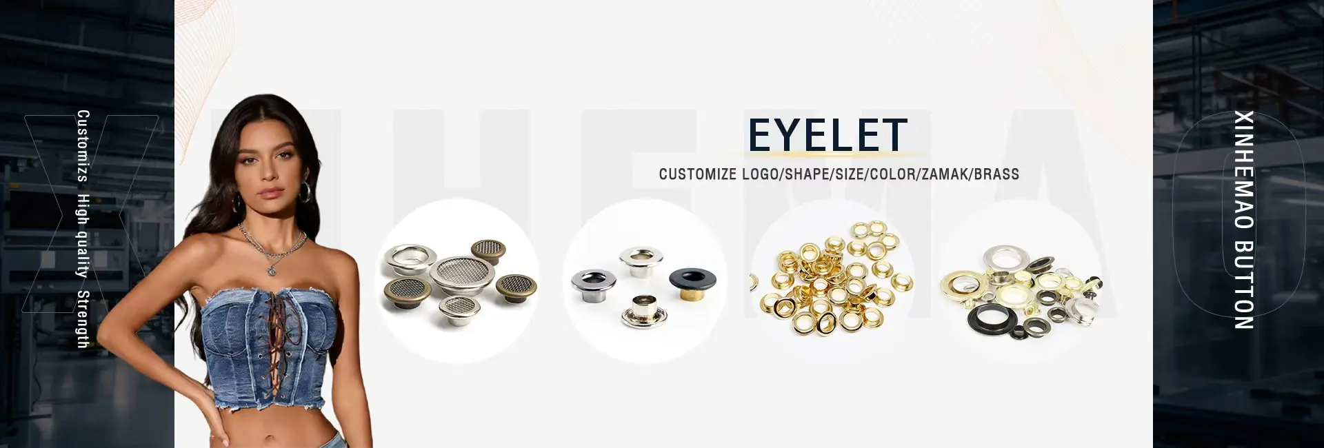 Eyelets for garment accessories