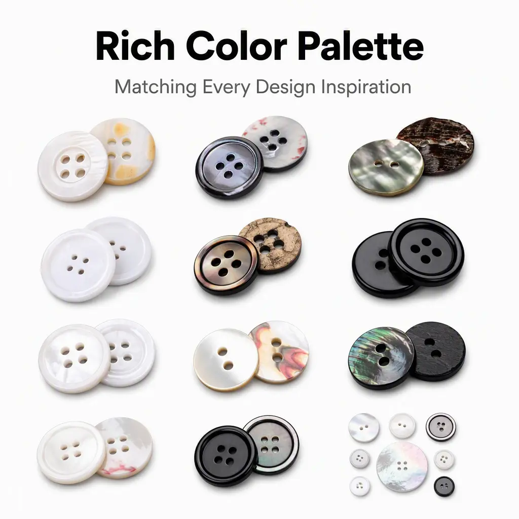 Shell button color examples