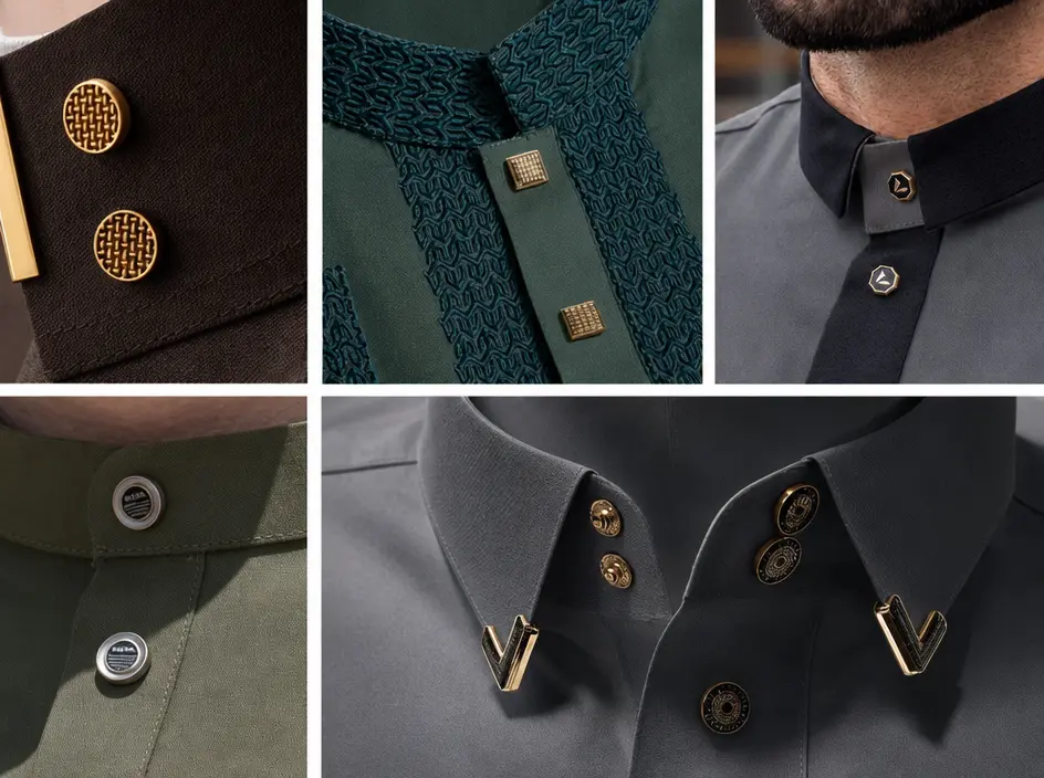 Thobe closures on traditional garments