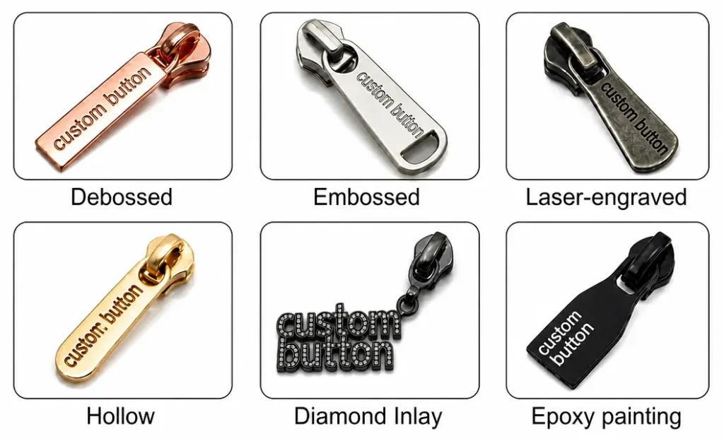 metal zipper